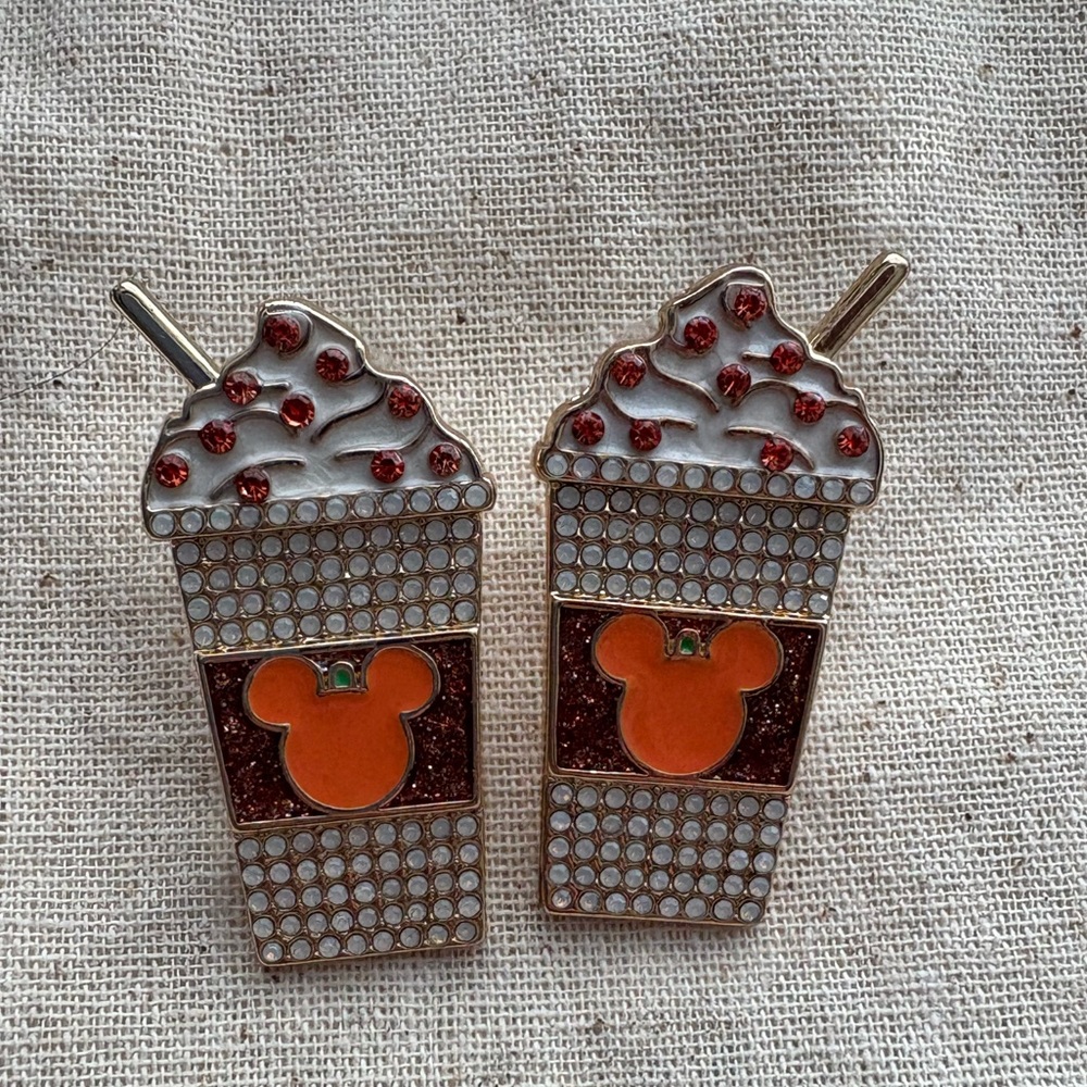 Mickey Mouse Pumpkin Spice Baublebar Earrings 🎃☕️